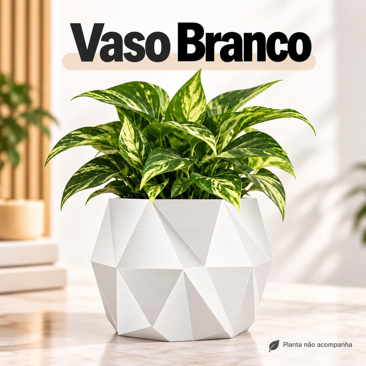 Vaso Origami — Cachepô geométrico
